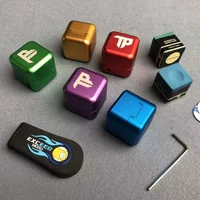 TP квадратная металлическая магнитная коробка для шоколадного порошка, зажим для шоколада, аксессуары для бильярда, прочные и красивые