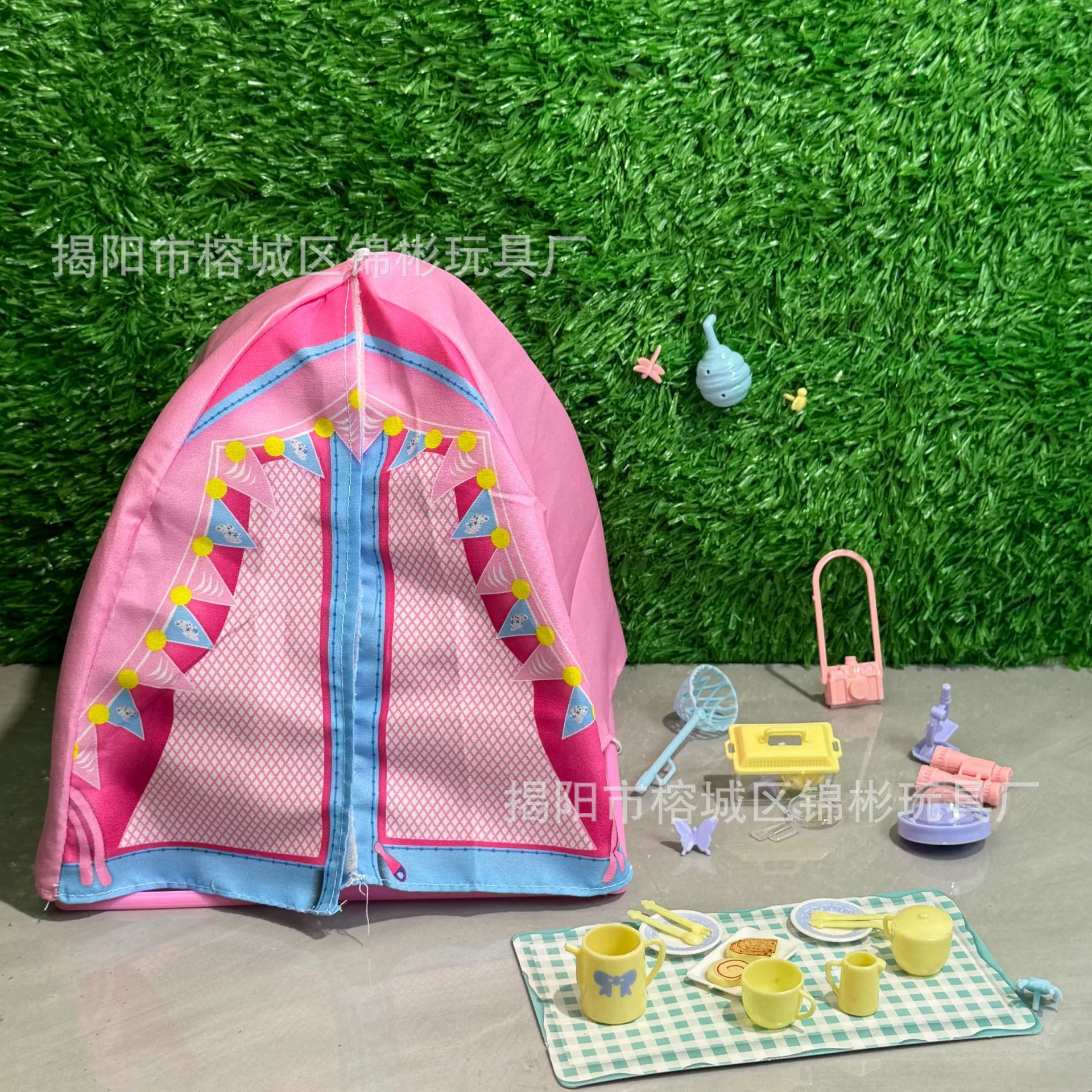 Children's play house camping equipment tent mountaineering bag insect catching tools picnic afternoon tea camping travel toys