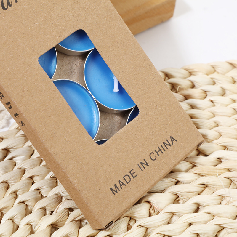 Propuesta creativa confesión 10 velas cáscara de aluminio té cera traje paquete libre de humo romántica pequeña taza redonda té estufa