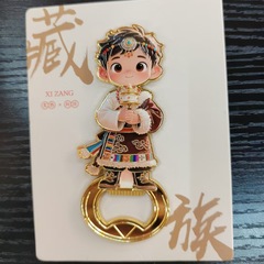 民族風漫画ボトルオープナー金属製冷蔵庫マグネット文化観光名所旅行記念品