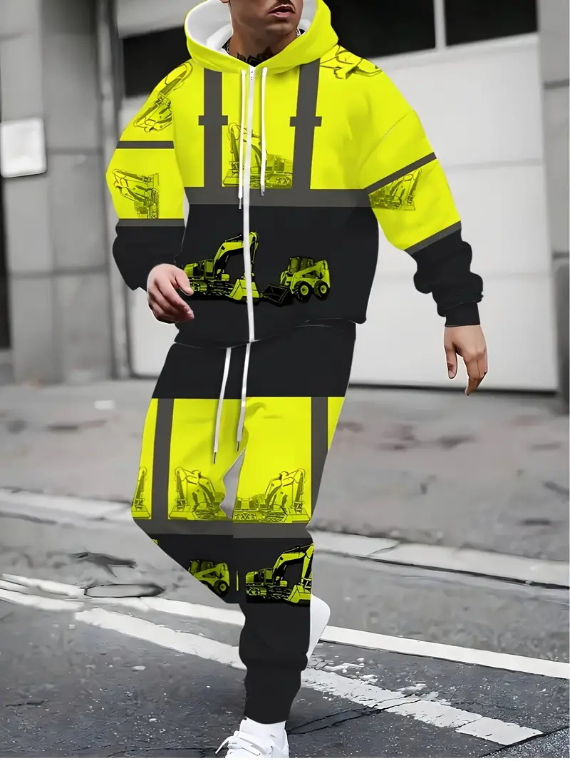 Camping al aire libre ligero y cómodo cremallera chaqueta de manga larga pantalones hogar suelto diario de dos piezas MF008-ML1