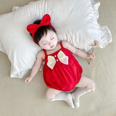 Baby Summer Bandeau PJs for Newborns and Babies, One-piece Romper for Infants, Fashionable and Cute, Thin Huggy Climbing Suit