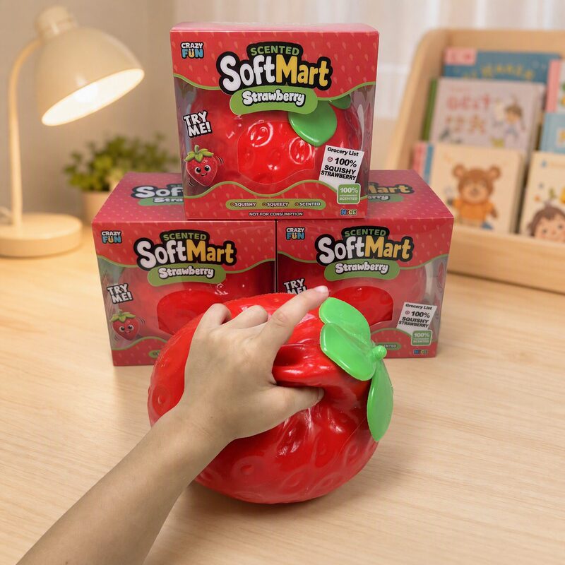 Internet-famous super-large strawberry stress-relief toy, slow-rebound realistic fruit squeeze toy, fun stress-relief and venting gadget, decorative item Internet-famous super-large strawberry stress-relief toy, slow-rebound realistic fruit squeeze toy, fun stress-relief and venting gadget, decorative item