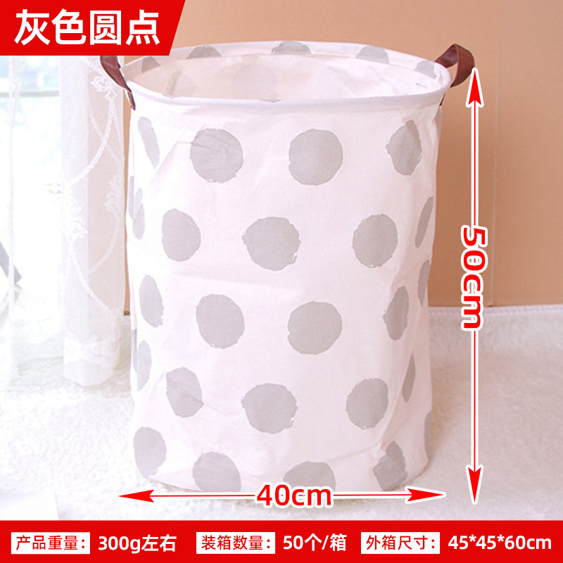 Posta gratuita casera gran cartón plegable tela algodón y lino juguetes caseros almacenamiento barril