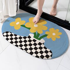 Bathroom door absorbent floor mats, bathroom non-slip mats, household mats, bedroom carpets, toilet bathroom door mats