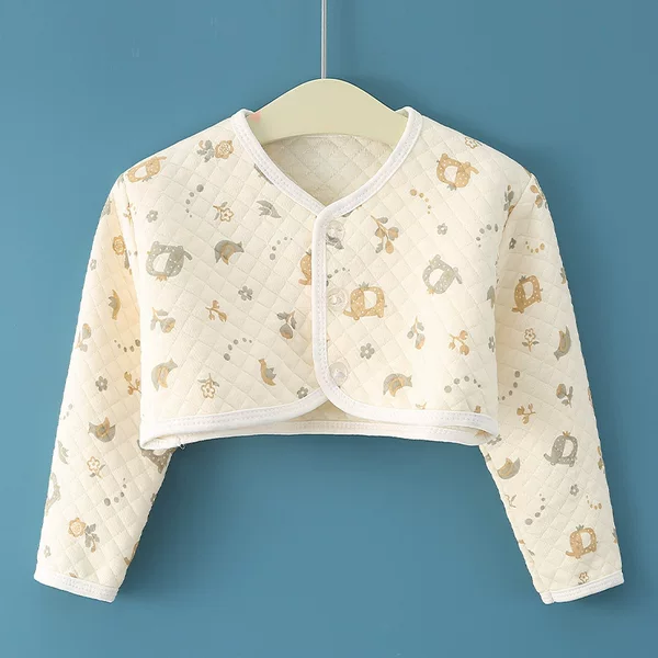 Baby sleeping shoulder pad autumn and winter cold-proof children shoulder protection waistcoat children baby arm warm clothes fleece-lined thickened