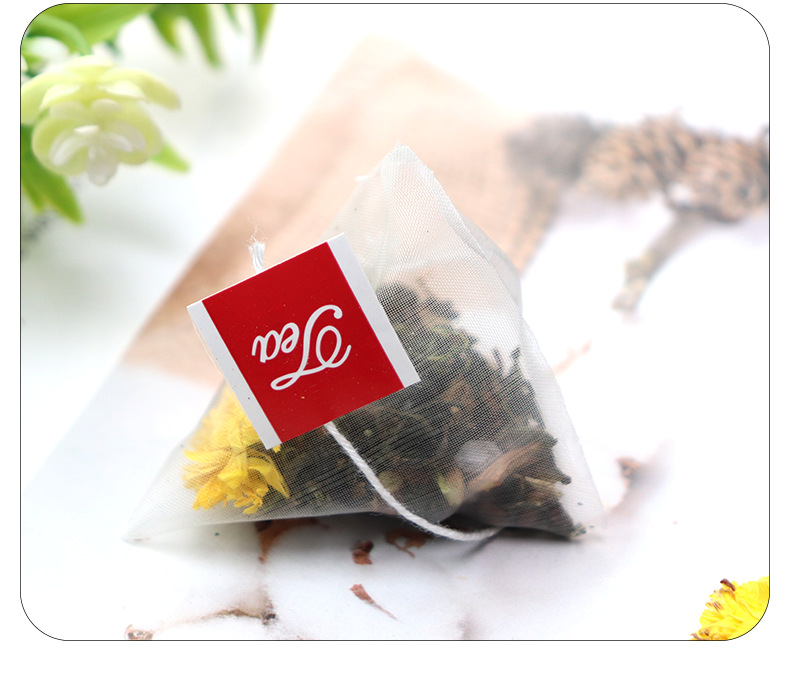 Triangle Bag Herbal Tea Blend Honeysuckle Goji Chrysanthemum Peach Oolong Wellness Flower Tea 100g key features