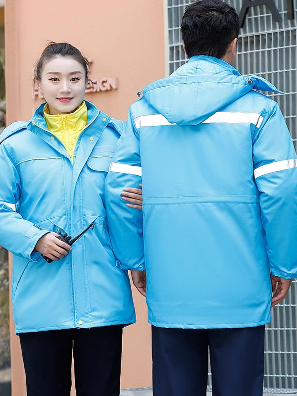 Petróleo engrosado antiestático ropa de trabajo chaqueta de algodón estación de servicio estación de servicio antifría calentamiento ropa interior de algodón