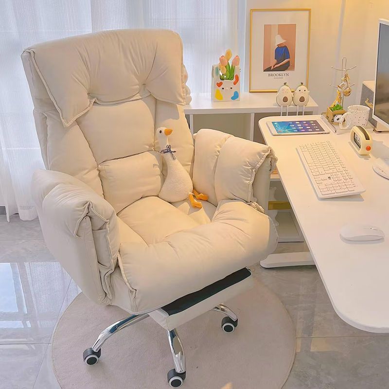 Computer Chair, Home Gaming Chair, Comfortable Sedentary Reclining Lift Seat, Dormitory Backrest Chair, Desk Study Swivel Chair