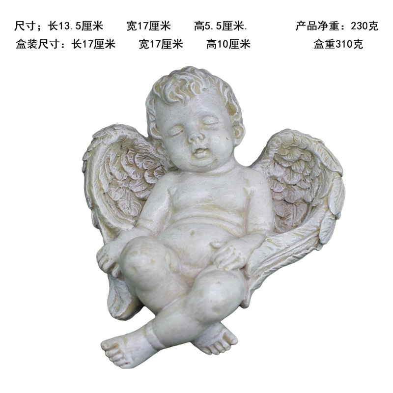 Creative Angel Garden Decorations Micro Landscape Foreign Trade Resin Crafts Cute Cupid European Style
