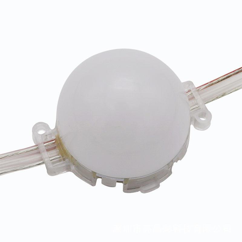 Fuente de luz puntual LED a todo color marquesina colorida RGB letrero borde control interno programación control externo burbuja de bola impermeable 5 cm