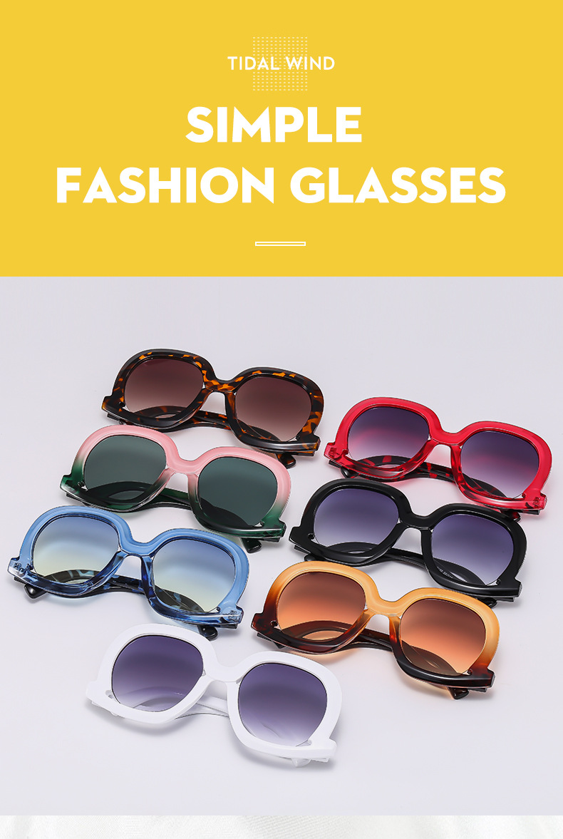 57g Weight Full Frame Glasses Structure Sunglasses Classification Ac, UV400 Protection Lens Material Modern Style Solid Color Ac UV400 Protection Toad Glasses Full Frame Women's Sunglasses
