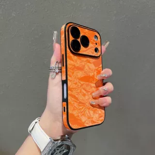 雪山纹素皮适用iPhone17镜头膜手机壳苹果16PROMAX全包防摔保护套