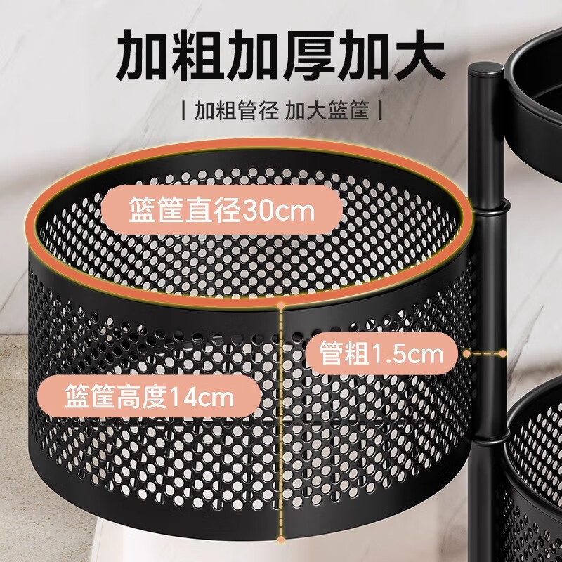 小推车置物架可移动家用客厅高颜值零食水果厨房蔬菜落地收纳架子|undefined