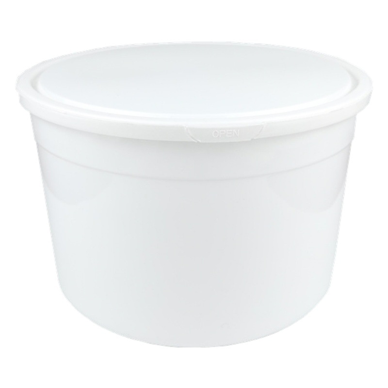 Suministro directo de fábrica 6L Cubo de helado 6kg grado alimenticio PP cubo de plástico sellado Boca Grande jarabe de comida cubo con tapa