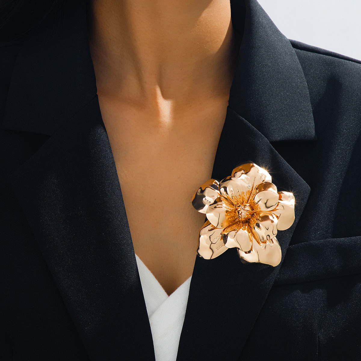 Cross-border European And American Style Fashionable Camellia Earrings For Women, French Vintage Niche Gentle Sweet_voghion.com