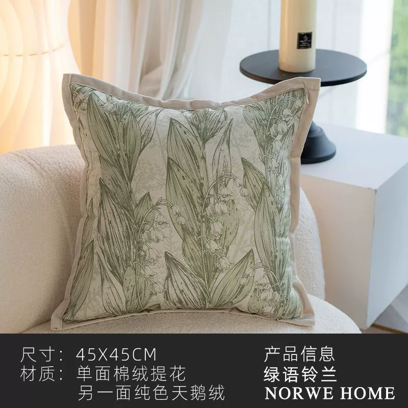 Sofa, back pillow, detachable pillowcase, french style