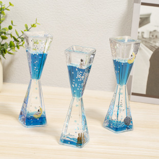 Astronaut Oil Drops Hourglass Ornaments Astronaut Children's Toy Office Desktop Decoration Boys' Girls' Birthday Gift