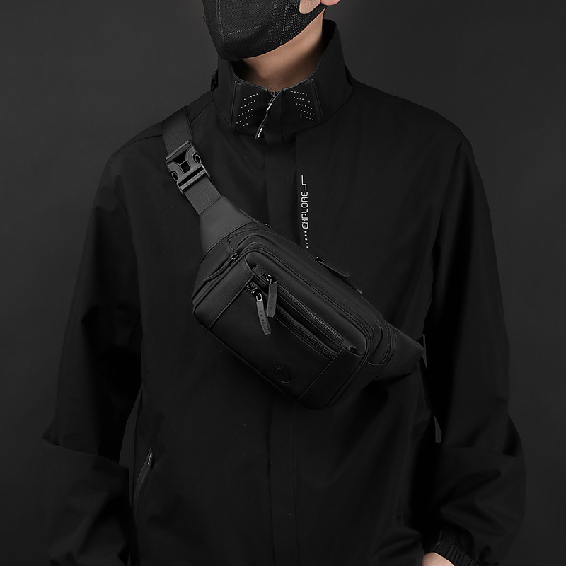 WEPOWER nuevo tipo de bolso de cintura al aire libre, bolso de cintura multipropósito, moda coreana, bolso de cintura casual para hombres, bolso de pecho