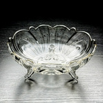 水晶玻璃碗果盘高级感轻奢零食盘子托盘水果盘家用客厅精致高颜值