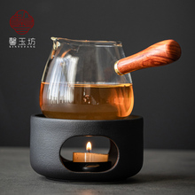 日式蜡烛温茶炉煮茶炉子茶壶加热底座温茶器烤茶盘香炉炒茶烘茶器