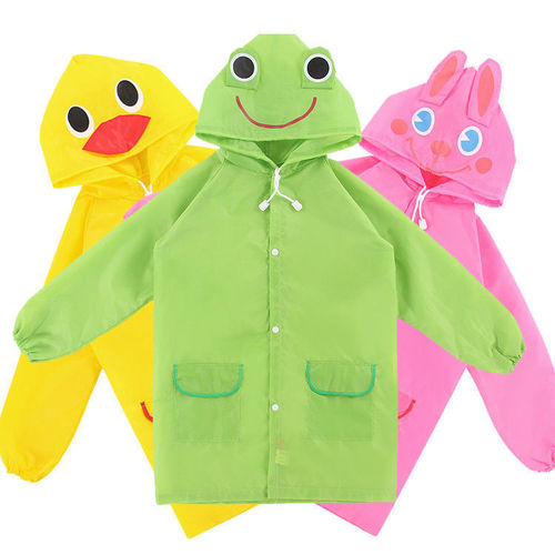 Children's raincoat kindergarten boys and girls baby raincoat primary school students waterproof thickened poncho 0-10 years old on behalf of