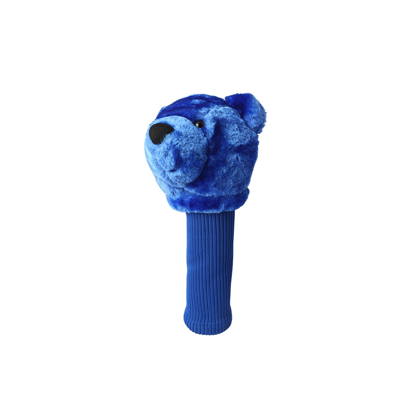 Juego de palos de cabeza de oso azul, juego de golf, juego de palos de relleno, juego de palos de lana, juego de palos de muñeca, comercio exterior