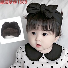 男の子と女の子用のベビーウィッグヘッドバンド、多用途の前髪ヘッドバンド、写真撮影、超かわいい韓国版プリンセスインターネットセレブかわいい