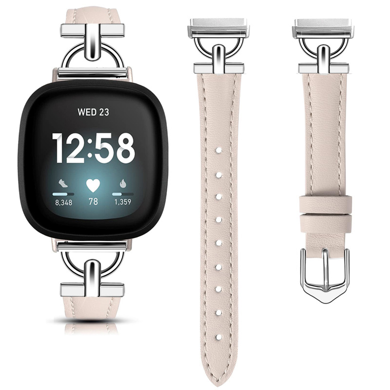 Women's Slim Leather Strap for Fitbit Versa 4 / Versa 3 / Sense Women's Slim Leather Strap for Fitbit Versa 4 / Versa 3 / Sense