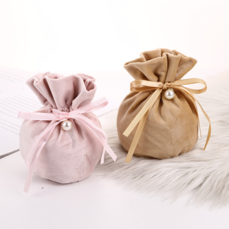 Wedding velvet wedding candy bag creative high-end Chinese wedding candy candy packaging box cloth bag wedding accompaniment gift box
