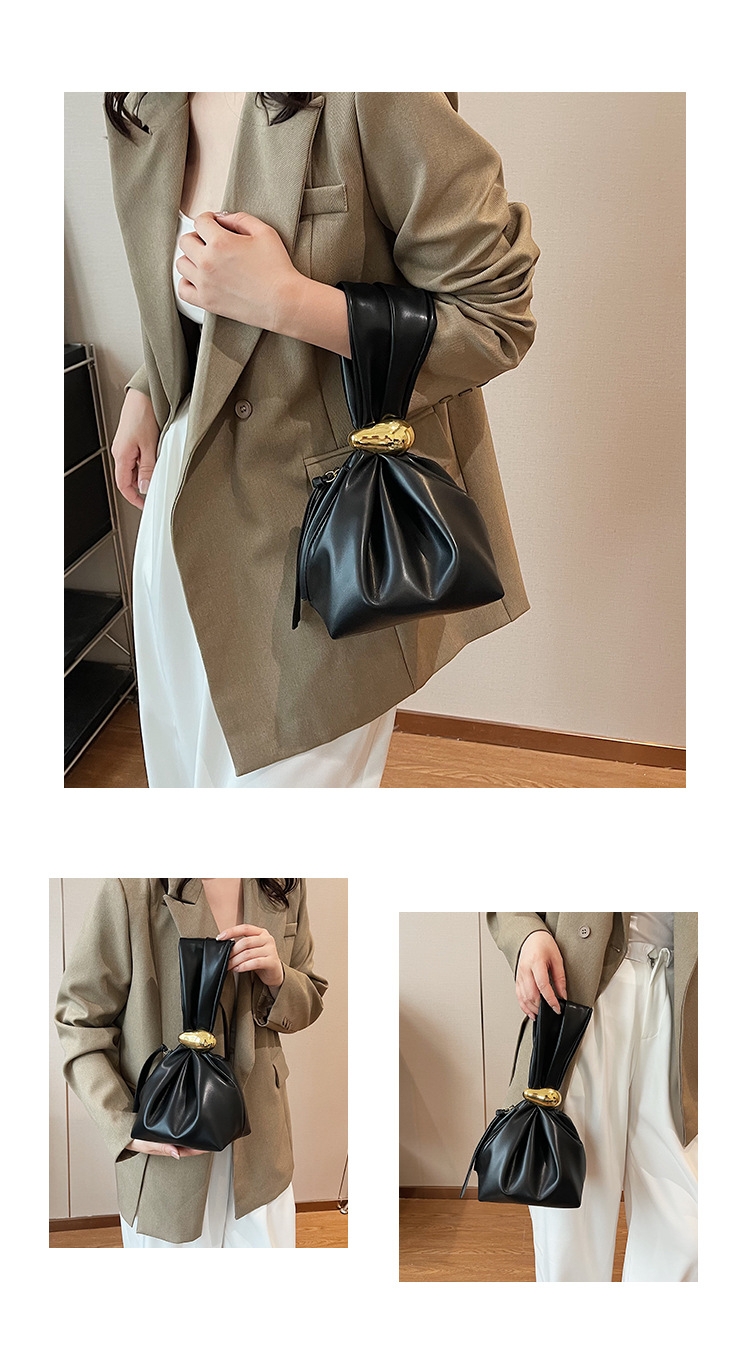 2024 new high-end pleated cloud women's fashion trend versatile handbag personalized hand-held lucky bag_voghion.com