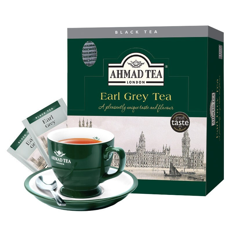 British Ahmad Yaman Tea Earl Grey Tea Earl Gray Tea 100 Tea Bags Boxed Imported Bergamot