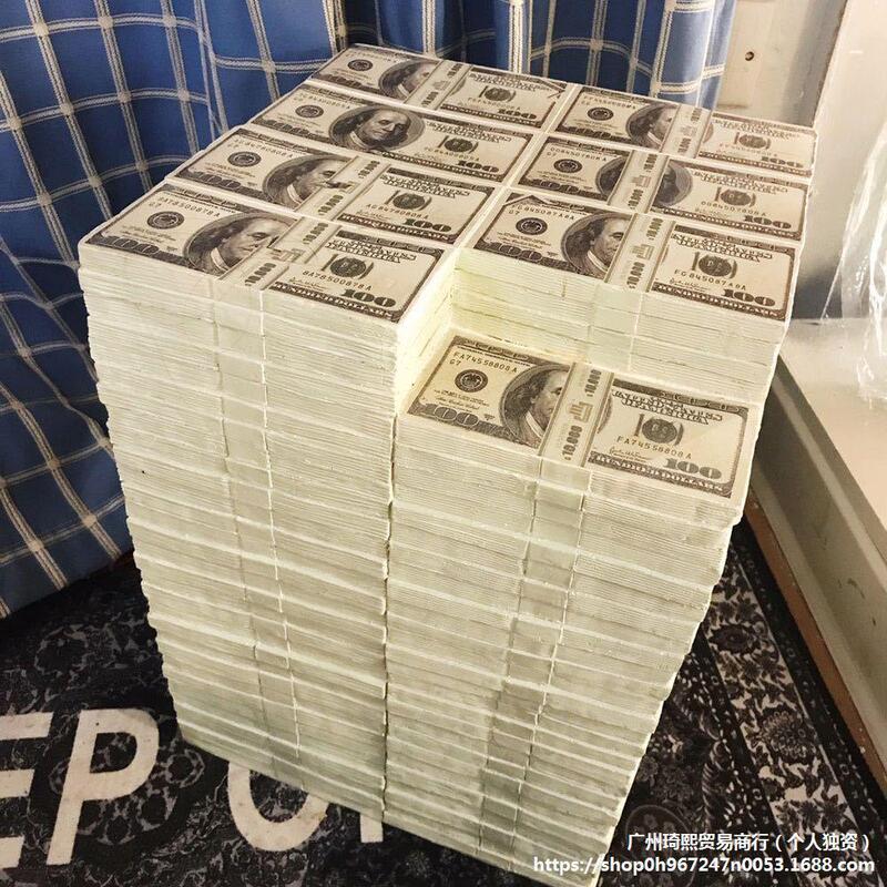Red Props Store Nigo Model Decorative Banknotes Same Style Dollar Us Dollar Us Dollar Stool Ornaments Display
