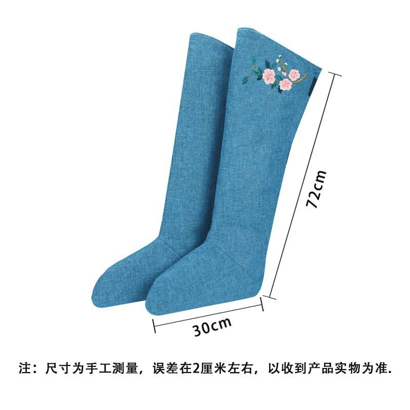 电加热艾灸靴长腿护膝腿部关节理疗老寒腿热敷保暖艾草艾绒长筒靴|undefined