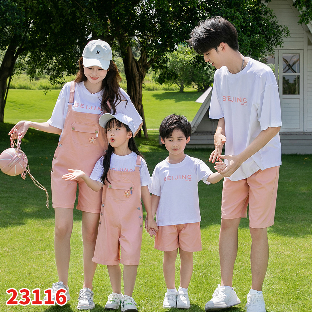 23116 화이트 프린트 핑크 싱글 탑