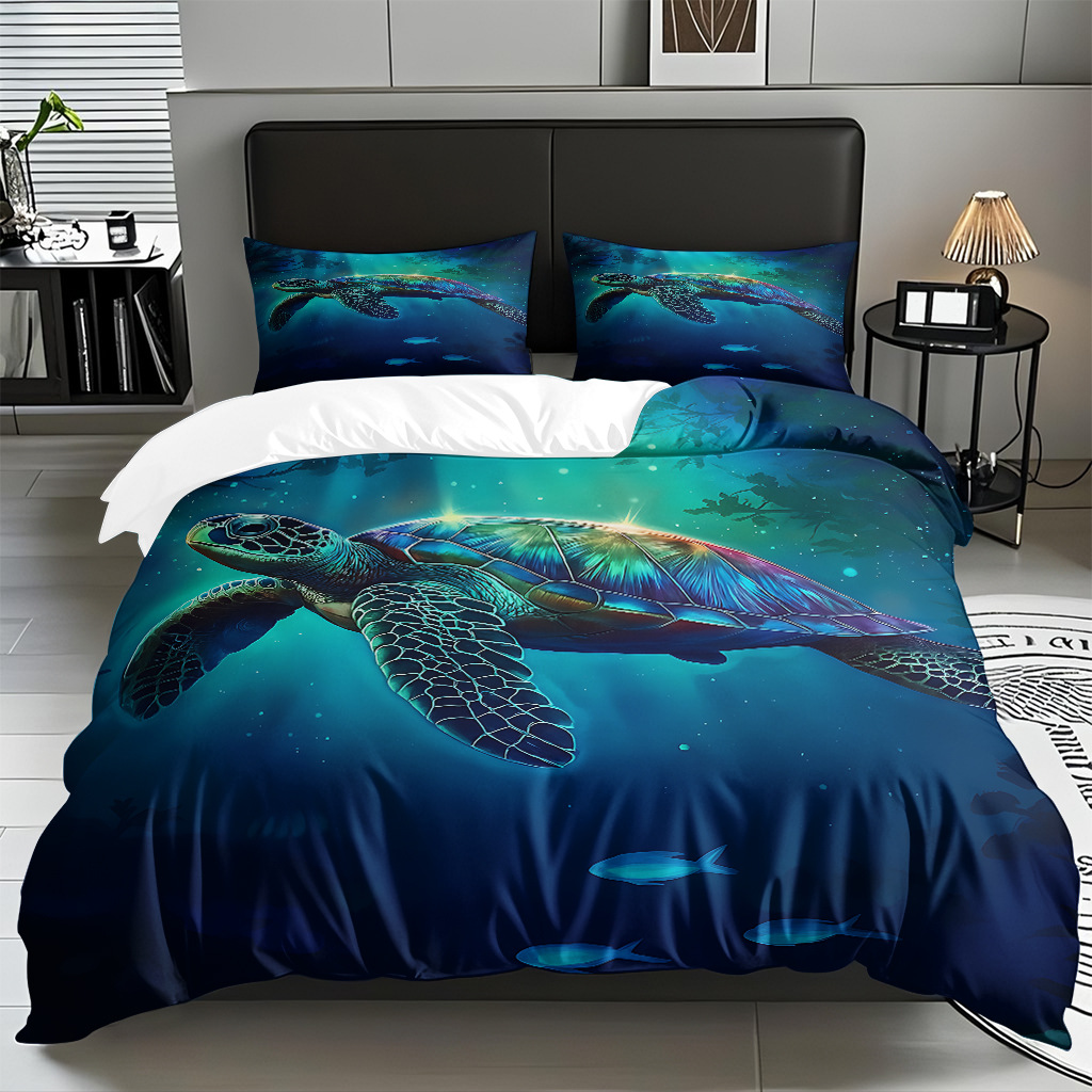 Ventas transfronterizas calientes de una variedad de patrones de reliquias marinas impresión digital colcha