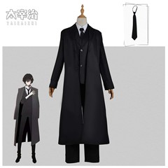 Cosplay Costume of Dazai Osamu from "Wild Dogs of Literature" - Black Era Male Full Set