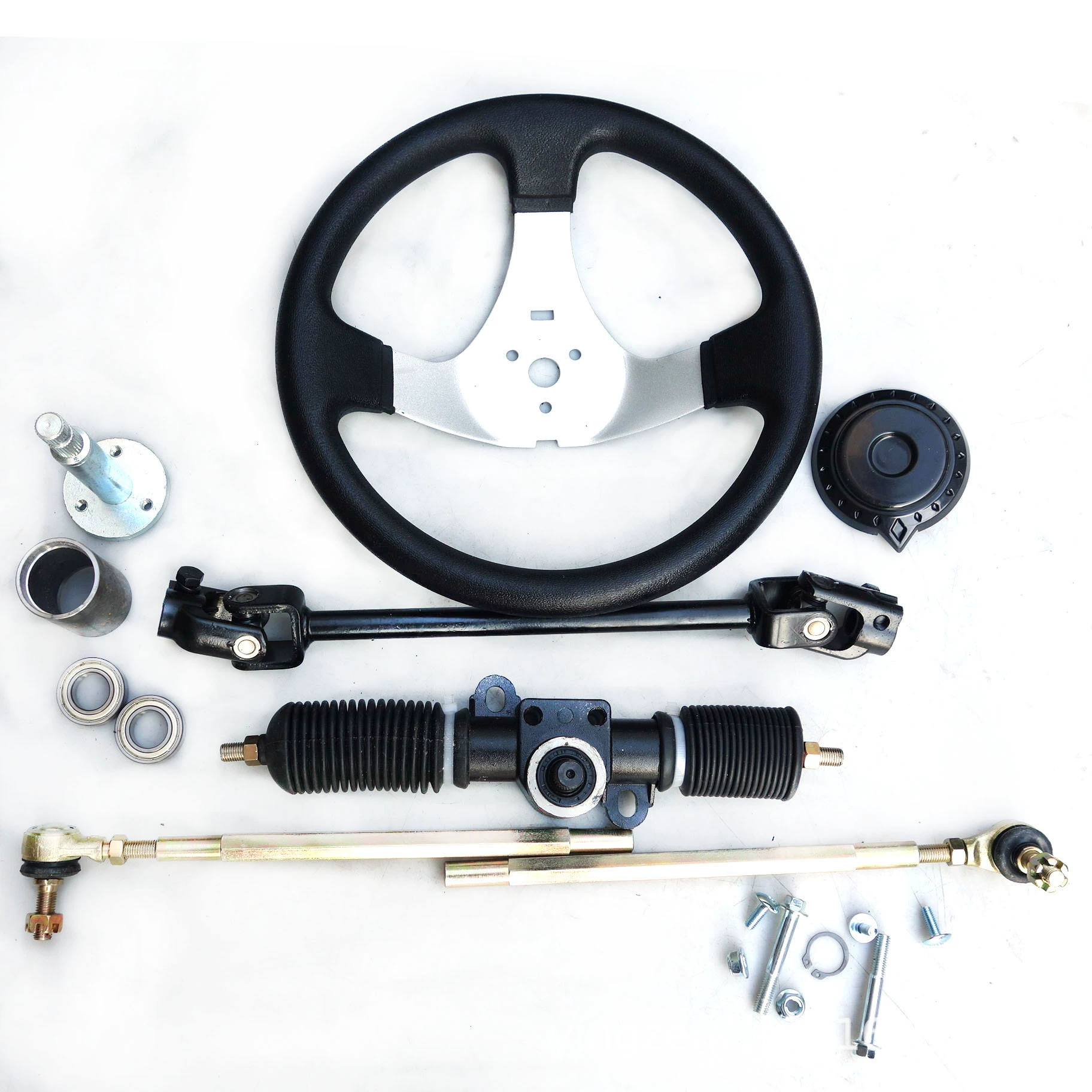 Модифицированный четырехколесный карт, пляжный электромобиль, 32 см, 1,4, круг, алюминиевый руль, руль, тяга, шаровая головка в сборе