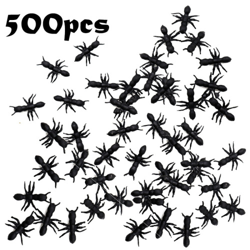 Halloween toy simulation black ant model new and strange little ant props holiday trick toys