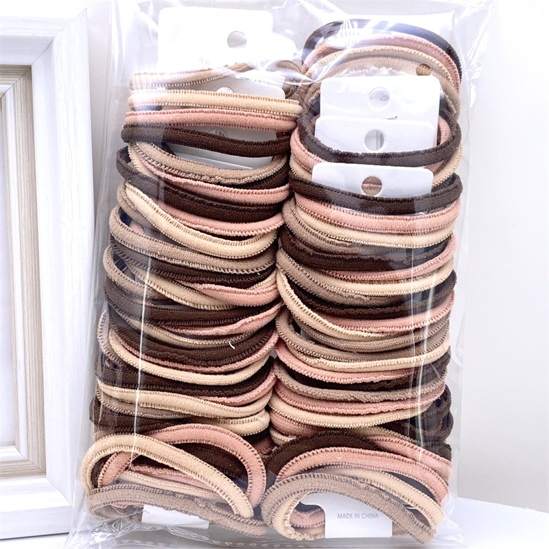 Recomendar 5 tarjetas Diamond Ball Pearl banda de goma cuentas de oro banda para el cabello cuerda para el cabello dos yuanes tienda accesorios para el cabello accesorios para la cabeza SUMINISTRO DE puesto