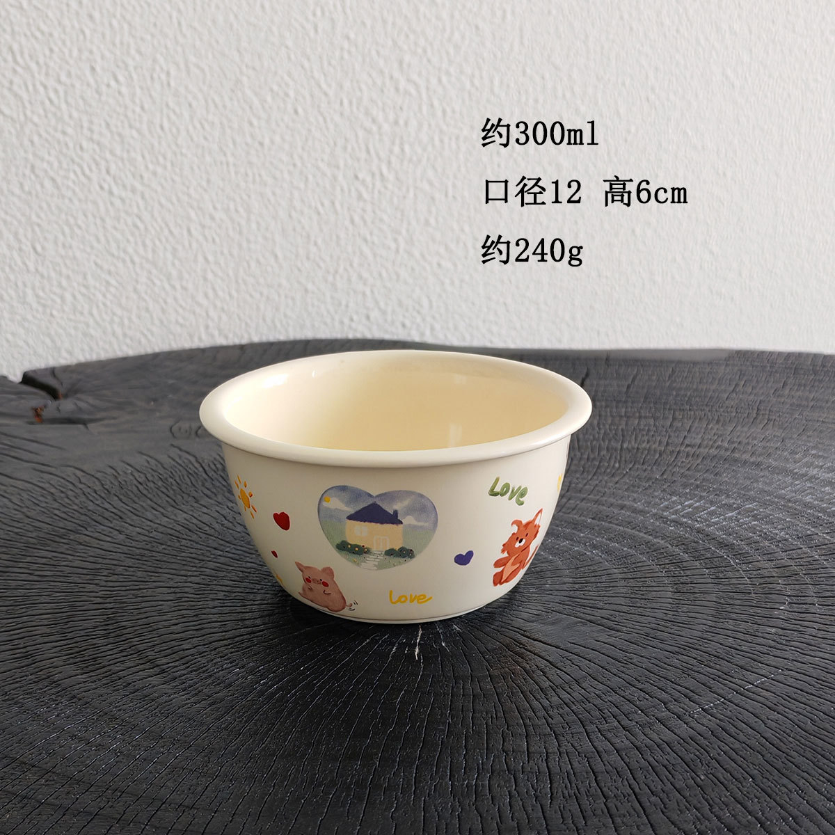 만화 곰 그릇