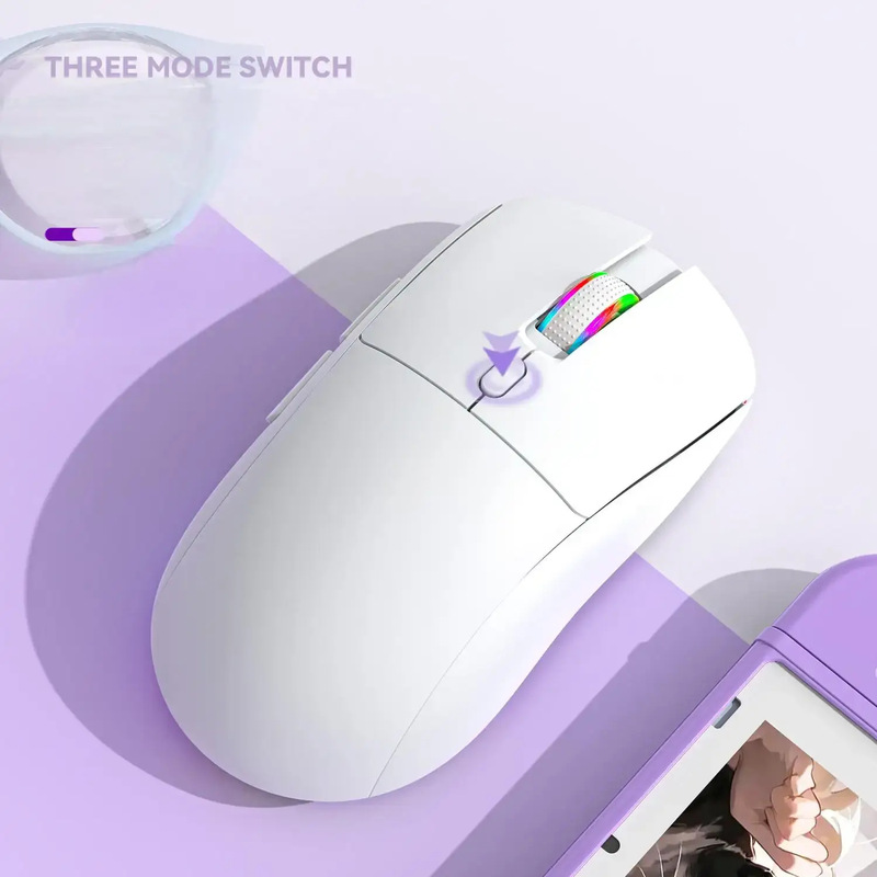 RGB 有線・無線マウス 3モード充電式 ノートパソコン・デスクトップ・タブレット対応 ユニバーサルBluetoothマウス|undefined