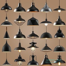 loft复古个性创意吧台餐厅饭店装饰吊灯美式工业风怀旧灯罩简约