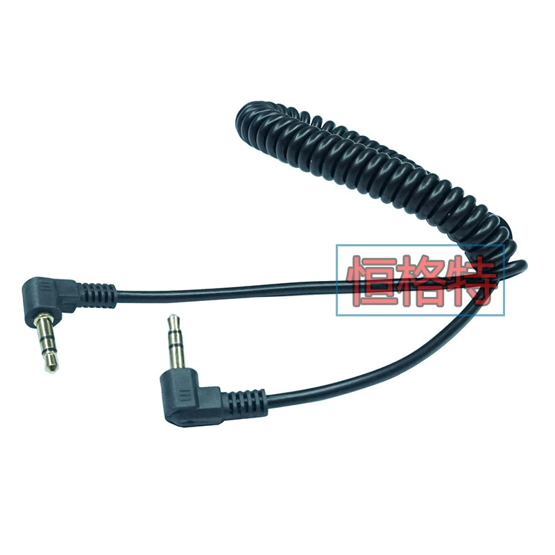 3.5AUX для записи линейной аудиолинии от мужчины к мужчине Выдвижная пружинная линия с двойным коленом 3,5 мм аудиолиния