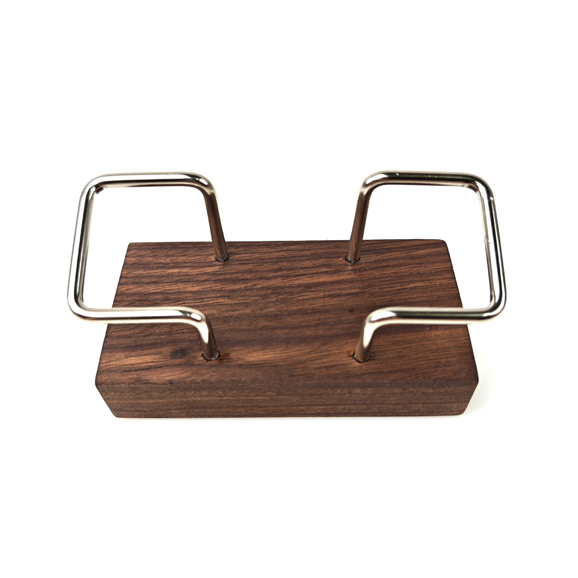 Mesa creativa de madera sólida de nuez negra recepción de tarjetas de negocios estante de exhibición de oficinas de hotel estante de almacenamiento estante de tarjetas de visita