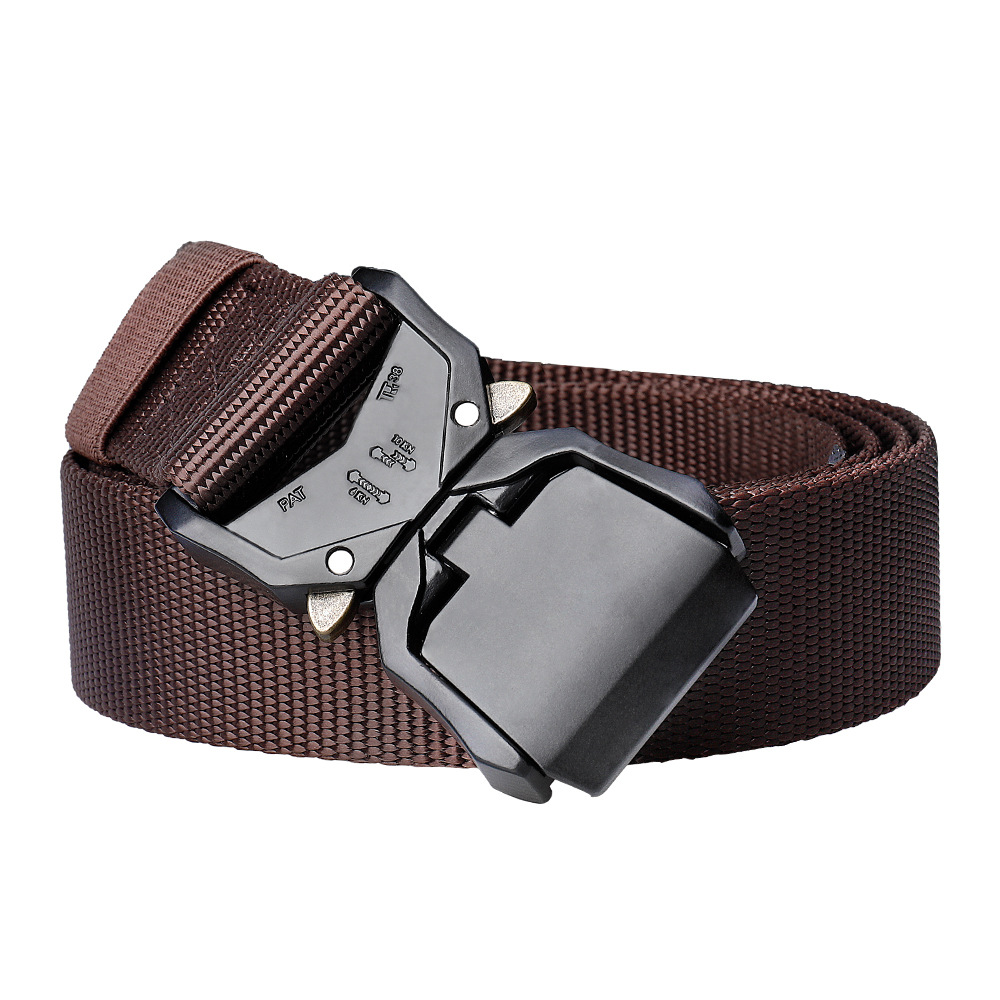 3,8 cm nuevo doble liberación rápida aleación de aluminio hebilla de nylon cinturón de los hombres al aire libre Cobra cinturón táctico