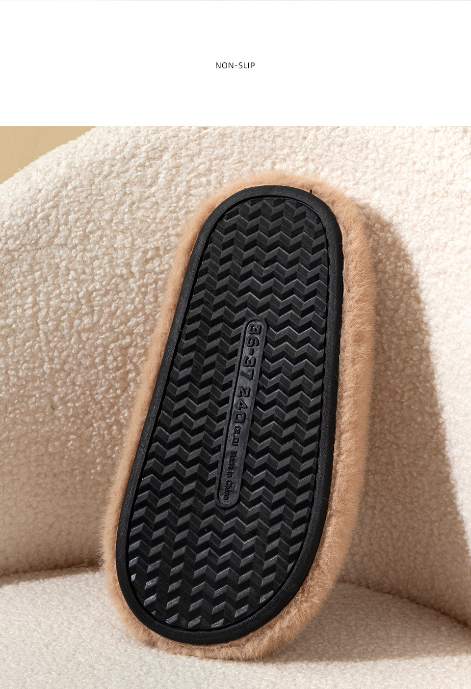 New Fashionable Thick Bottom Cloud Soft Warm Couple Style Men And Women's Home And Outdoor Wear Hair Cotton Slippers_voghion.com