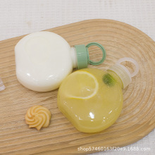 网红奶茶瓶食品级扁圆创意奶茶瓶外卖打包一次性饮料瓶CoCo塑料瓶