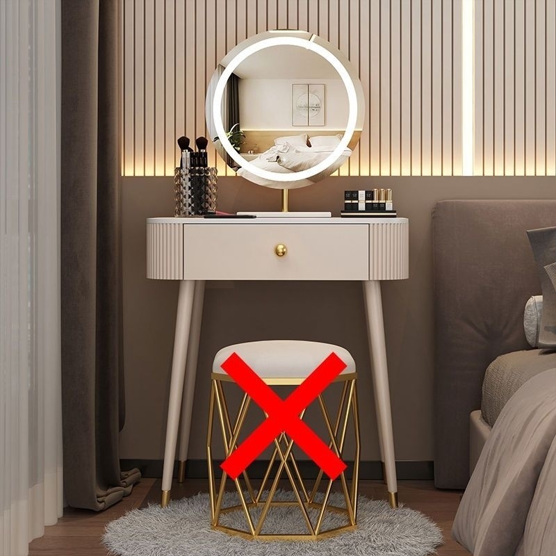 Mesa de madera maciza mesa de madera maciza mesa de dormitorio modesta mesa de maquillaje de red simple mesa de maquillaje de lujo luz mesa de maquillaje