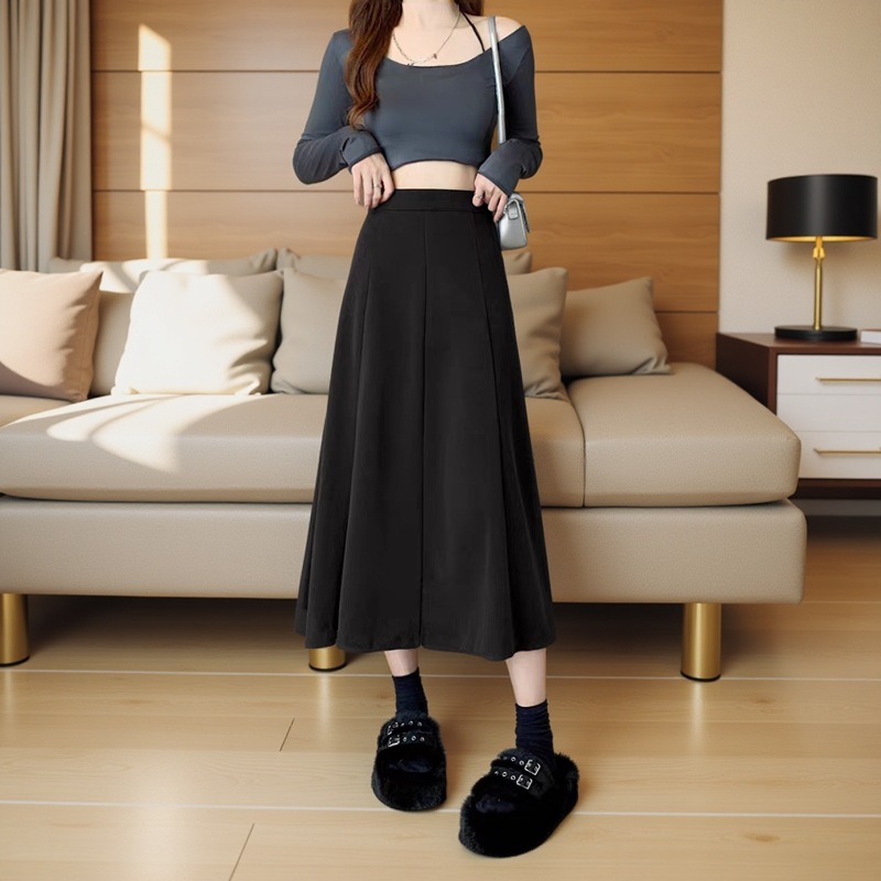 120-350斤大码女装胖mm西装半身裙春秋学院风高腰百褶裙修身显瘦，女装半身裙，变形策服饰